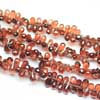 Natural Garnet Faceted Tear Drops Briolette Length is 4 Inches & Sizes from 5mm to 7mm approx.
